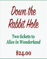 poster for Down the Rabbit Hole - Gift Certificate